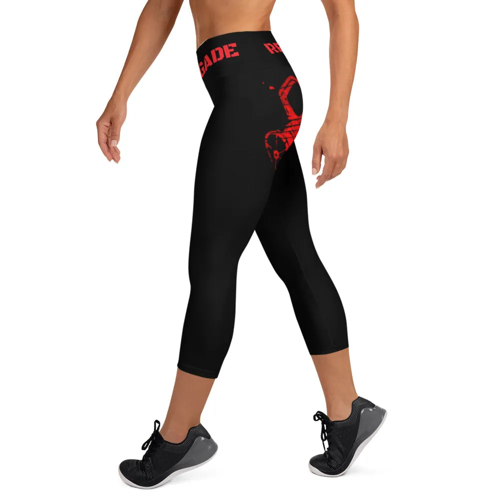 Renegade Black Yoga Capri Leggings