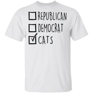 Republican Democrat Cats T-Shirt