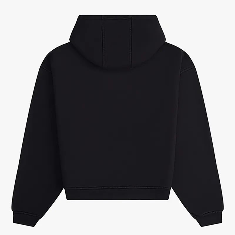 RHUDE LOGO PRINT COTTON JERSEY HOODIE