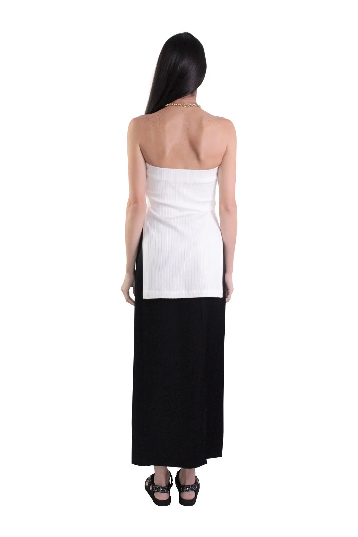 Rib Tube Top in Ivory