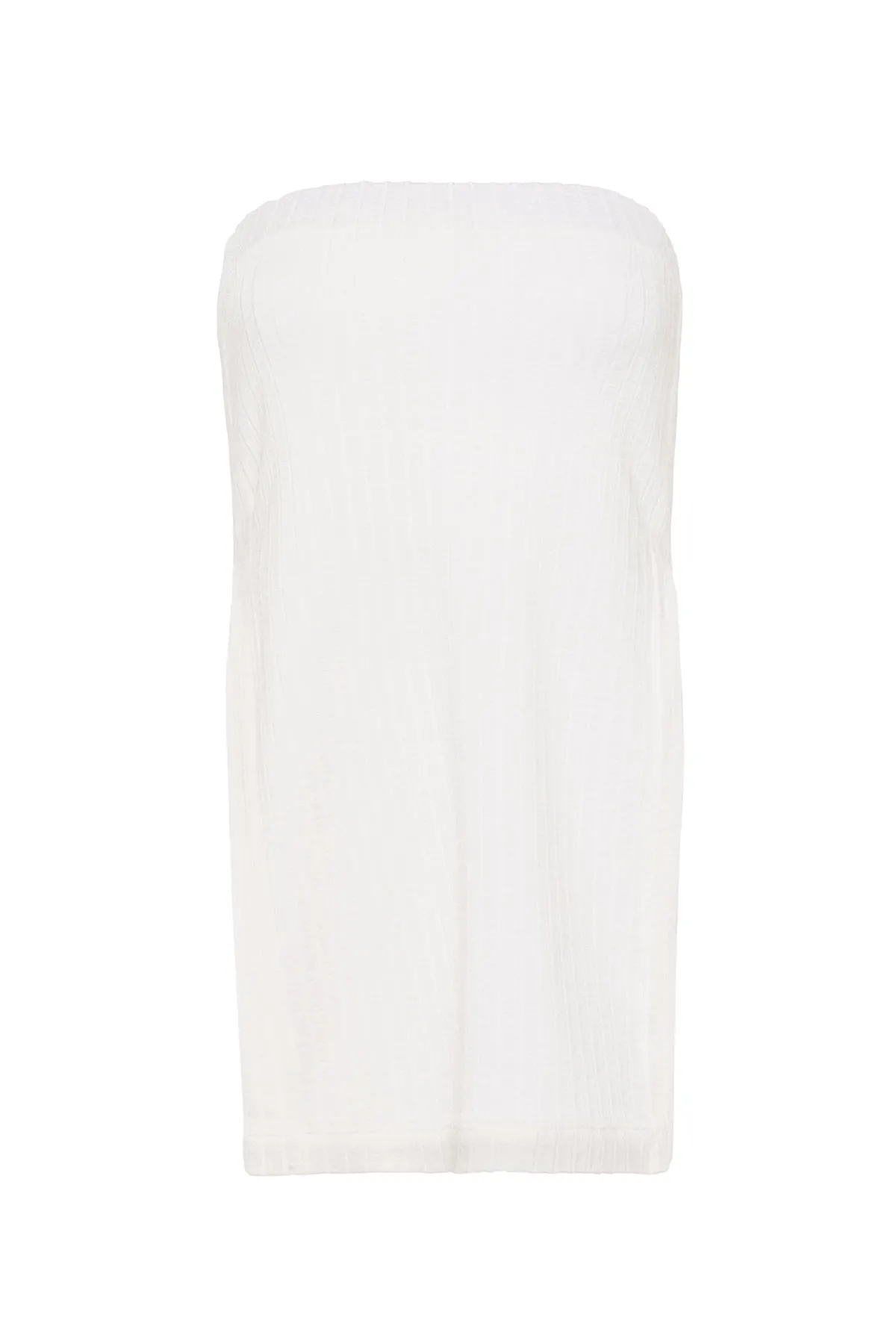 Rib Tube Top in Ivory
