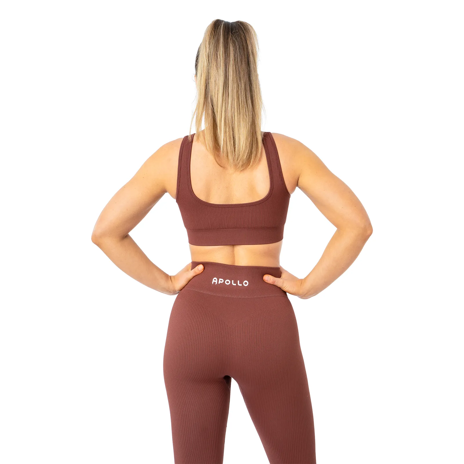 Ribbed Leggings - Walnut