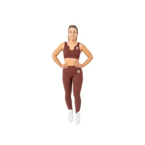 Ribbed Leggings - Walnut