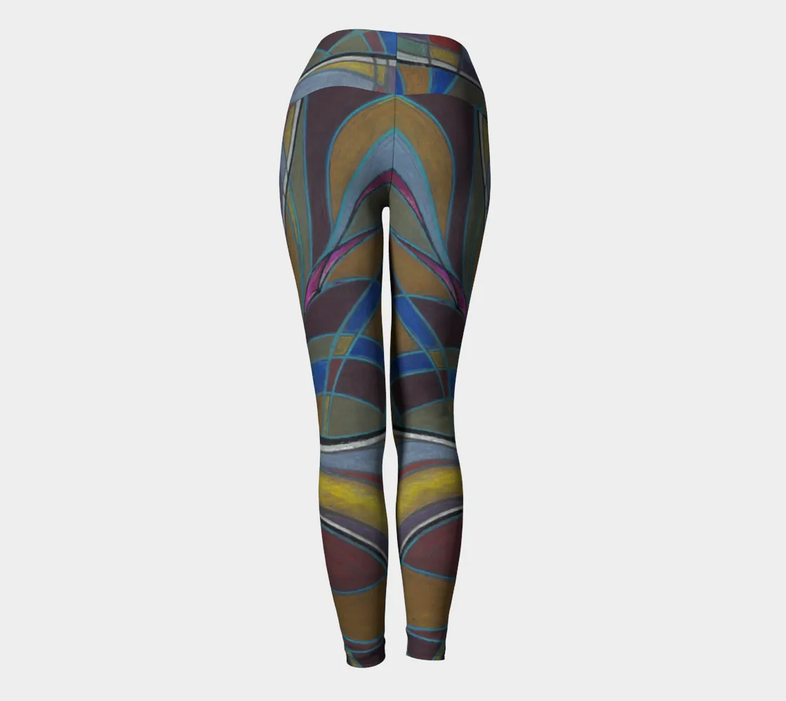 Ribbon in the Sky Yoga Leggings