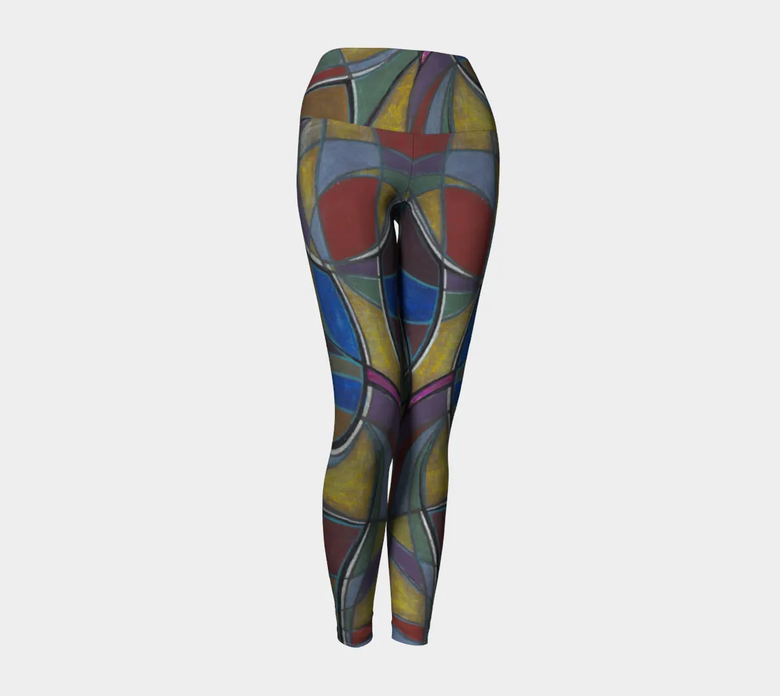 Ribbon in the Sky Yoga Leggings