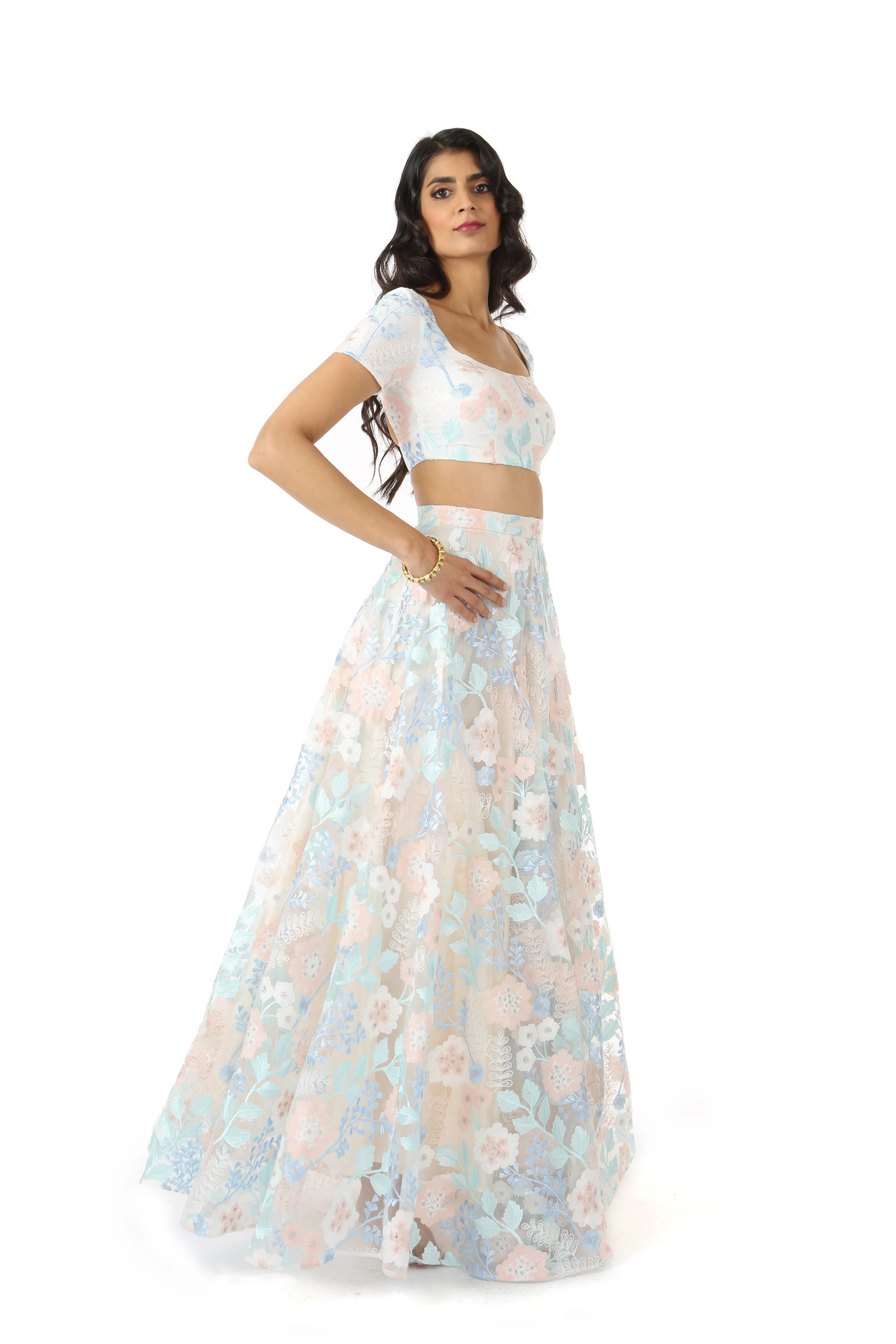 RIVA Floral Embroidered Top
