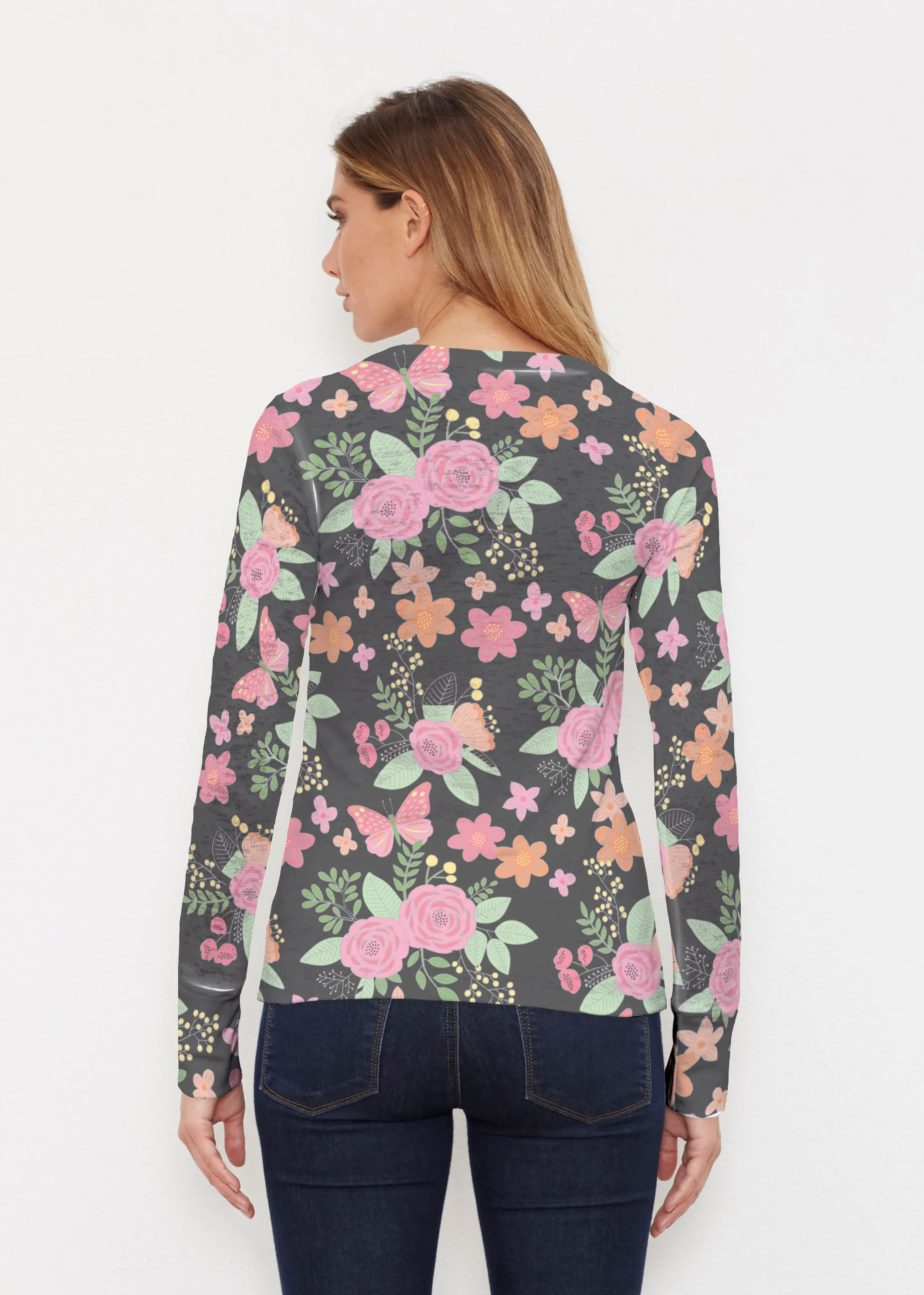 Rosalyn (14298) ~ Thermal Long Sleeve Crew Shirt