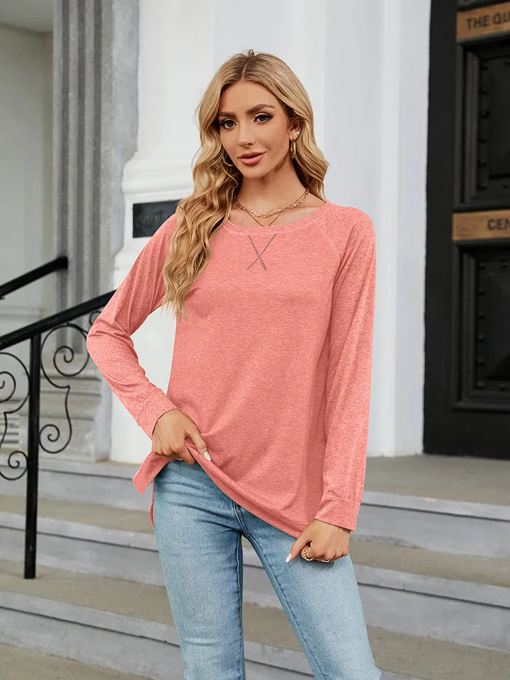 Round Neck Long Sleeve T-Shirt (7 Colors)