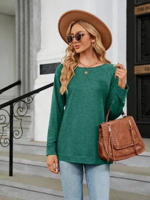 Round Neck Long Sleeve T-Shirt (7 Colors)