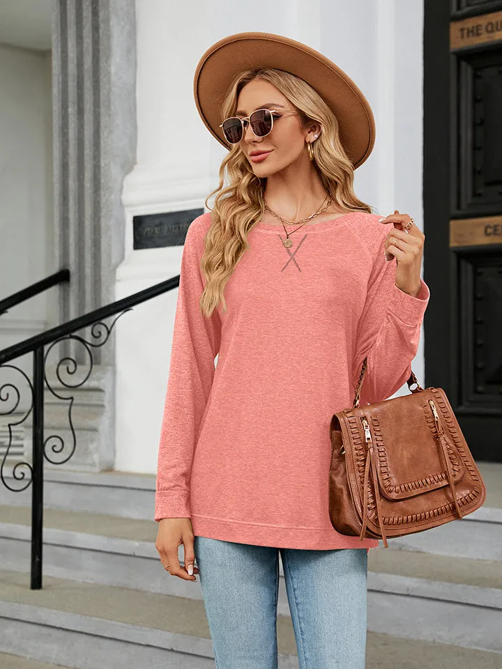 Round Neck Long Sleeve T-Shirt (7 Colors)