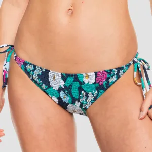 Roxy Blossom Babe Tie Side Bikini Bottoms Mood Indigo S Blossom Babe - Womens