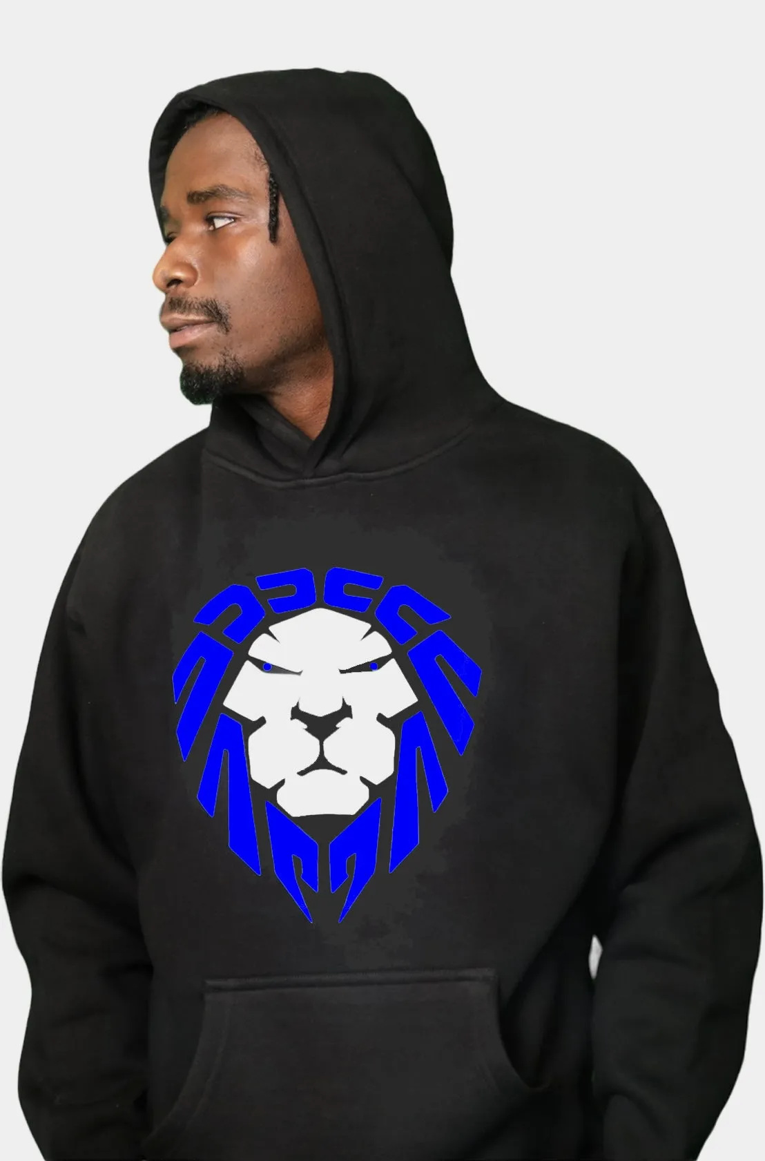 ROYAL BLUE/WHITE SILICONE LION HEAVYWEIGHT HOODIE