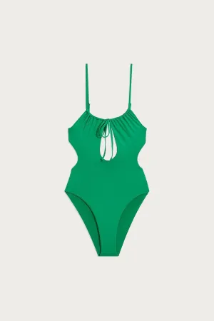 RUCHED CUTOUT ONE PIECE