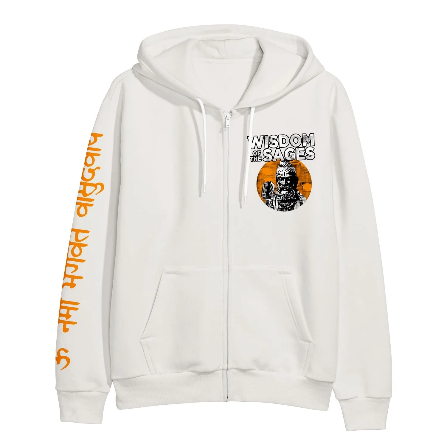 Sage - Vintage White Zip-up