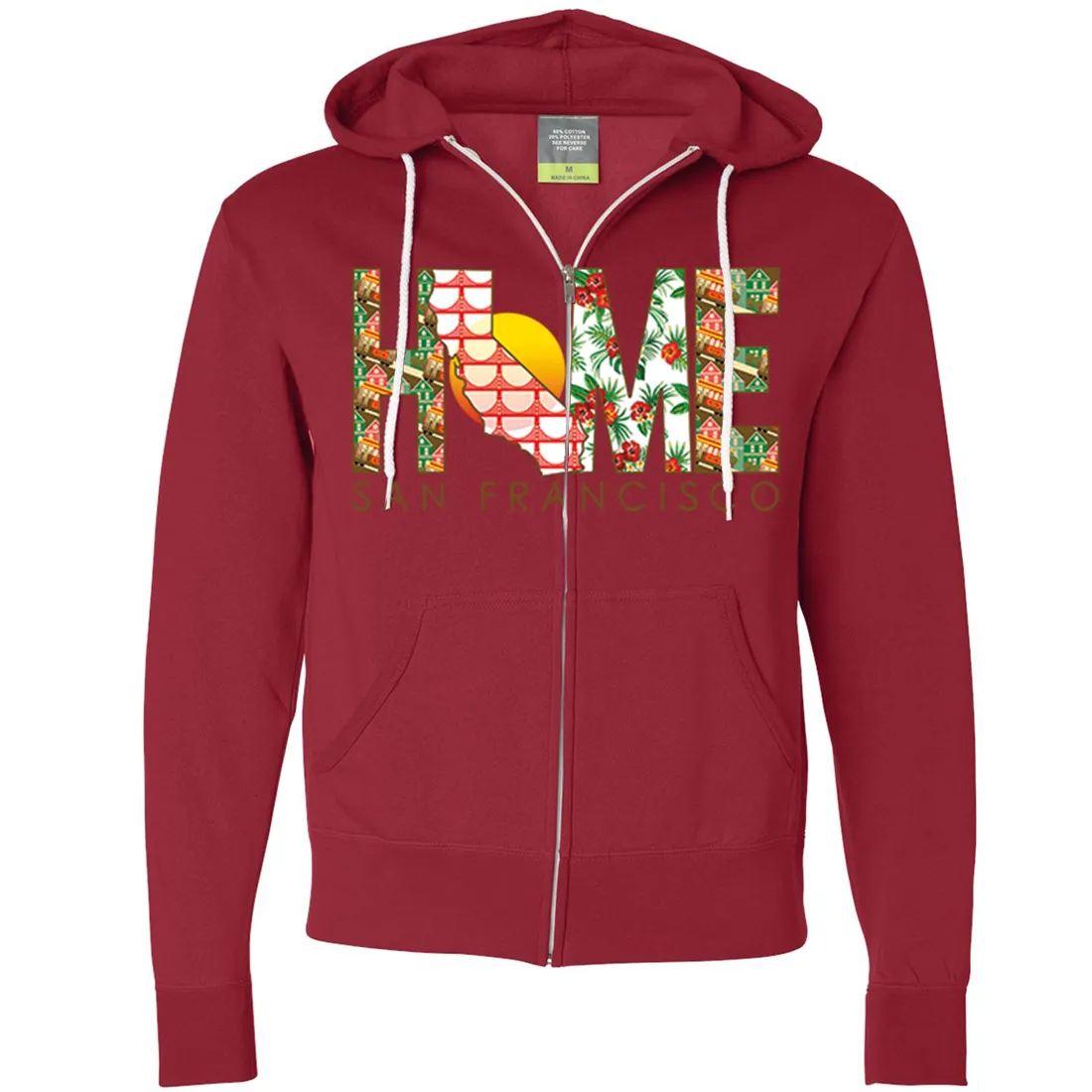 San Francisco Home Zip-Up Hoodie