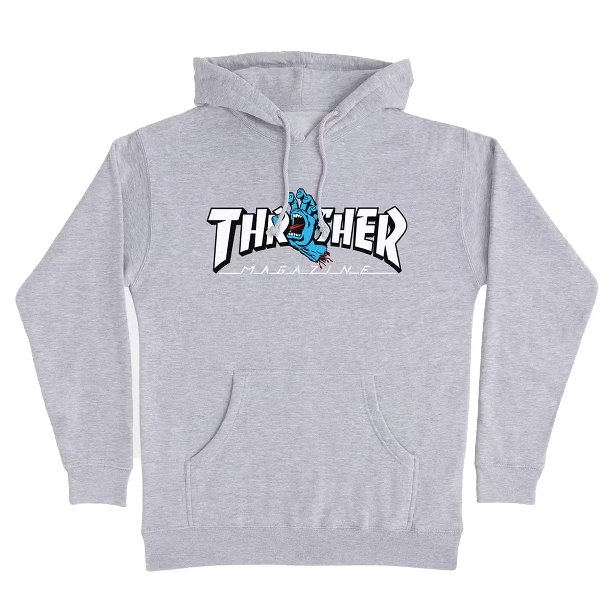 Santa Cruz - Thrasher Screaming Logo Hoodie Grey