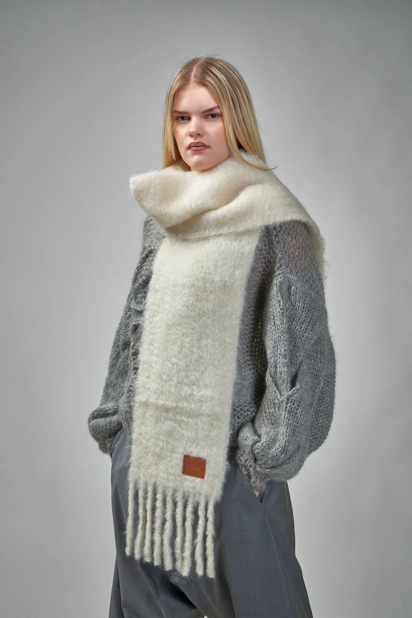 Scarf in Mohair and Wool