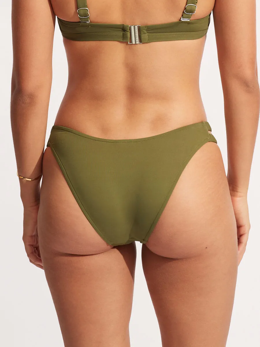 Seafolly Collective Gathered Tab Pant in Avocado