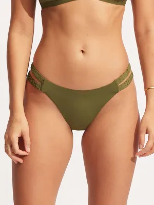 Seafolly Collective Gathered Tab Pant in Avocado