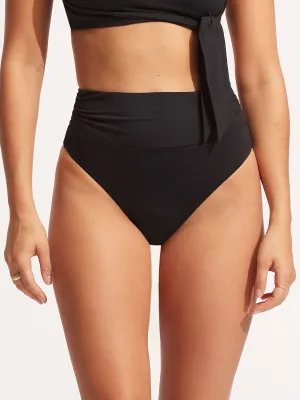 Seafolly Collective High Waist Bottom in Black