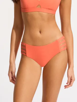 Seafolly Collective Multi Strap Hipster Bottom in Melon