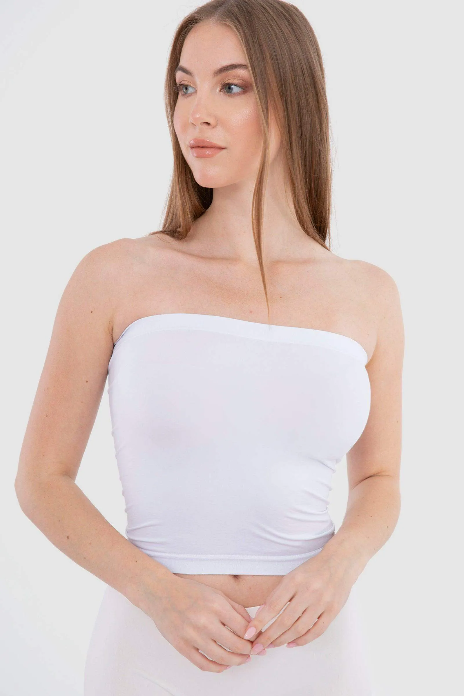 Seamless Strapless Tube Top