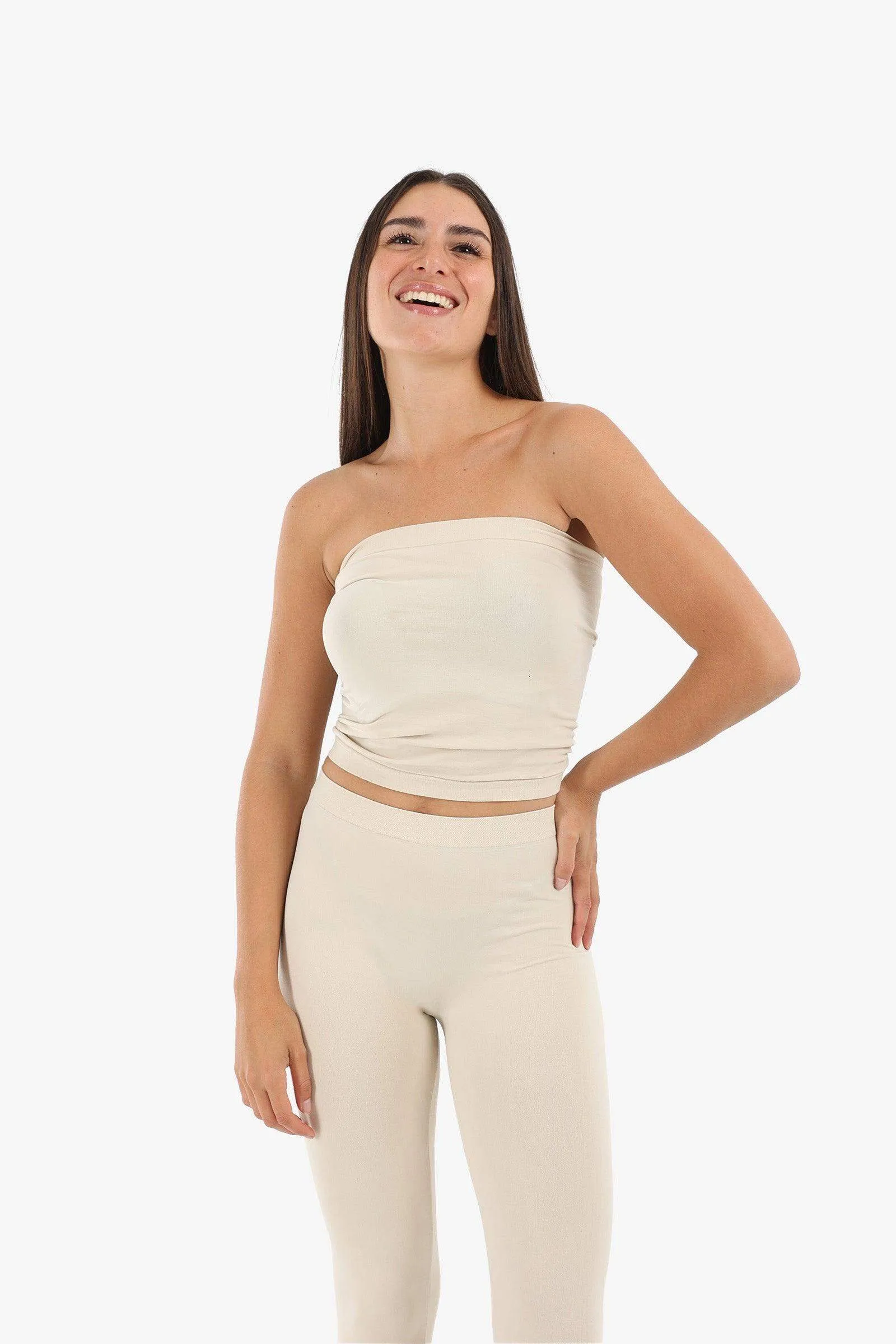 Seamless Strapless Tube Top