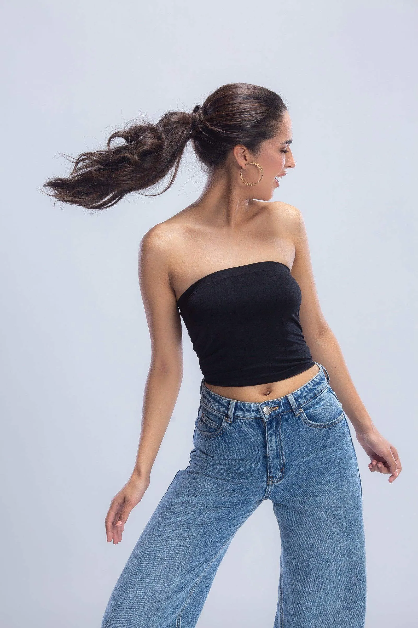 Seamless Strapless Tube Top