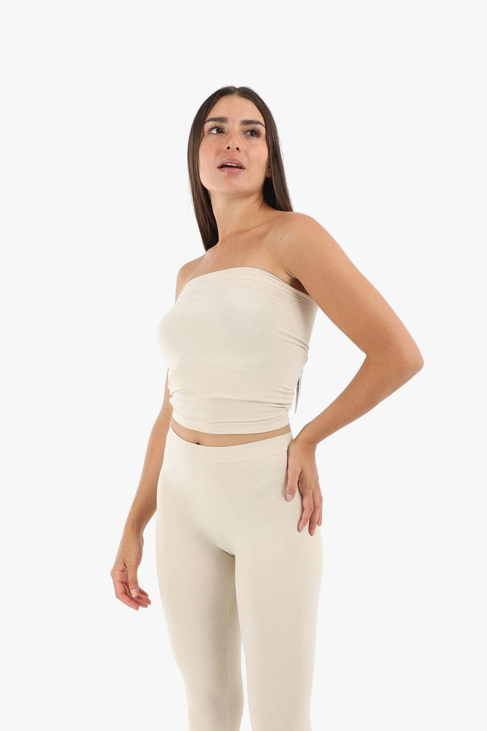 Seamless Strapless Tube Top