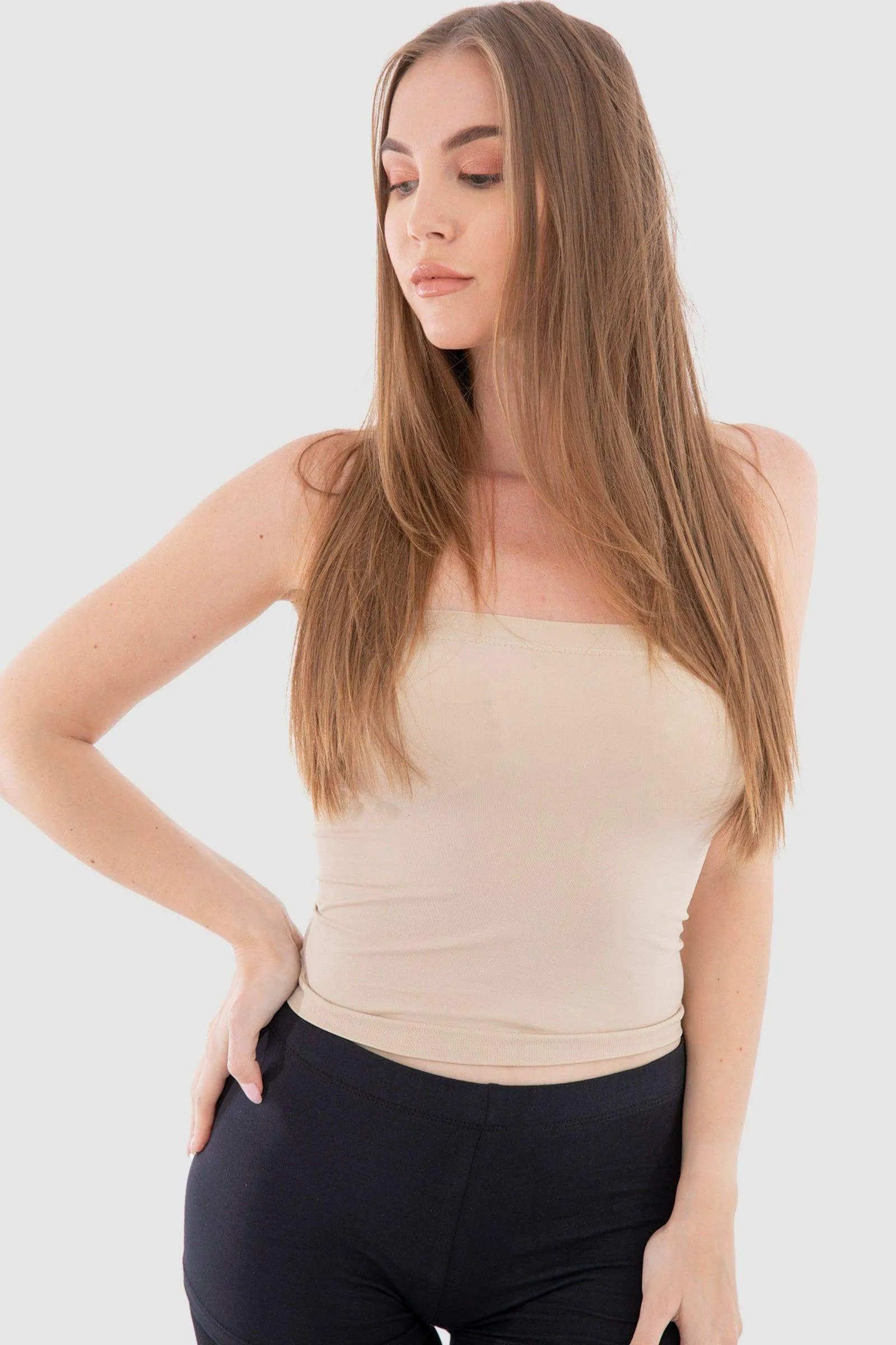 Seamless Strapless Tube Top