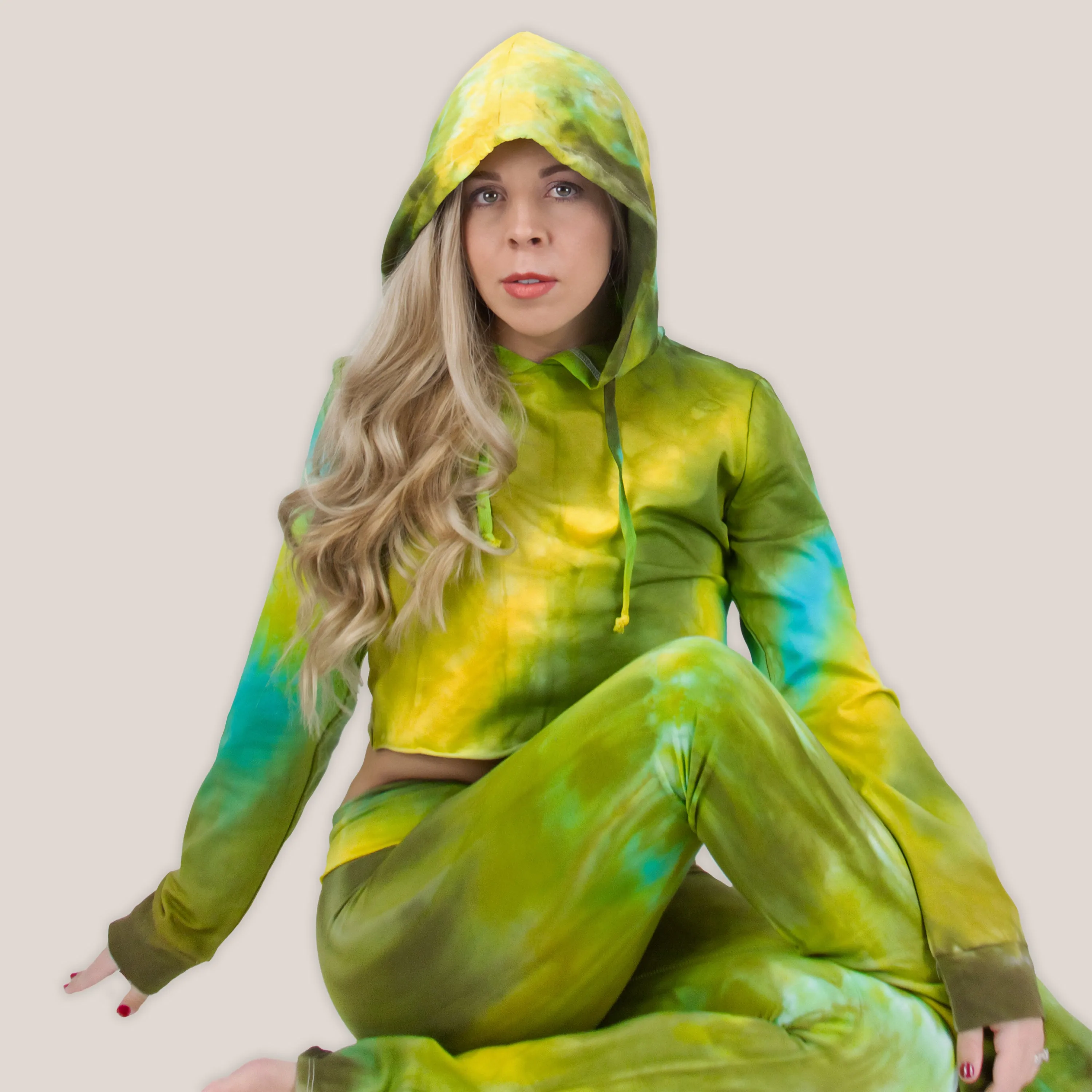 Sequana Tie Dye Hoodie Crop Top