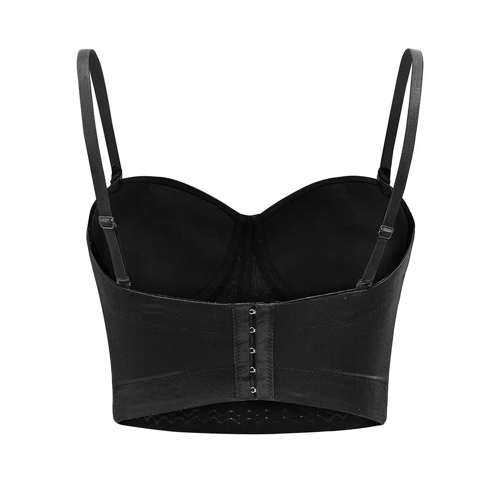 Sexy Rave Outfit Corset with Rhinestones
