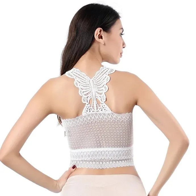 Sexy Wrapped Chest Crop Top Strapless Bra