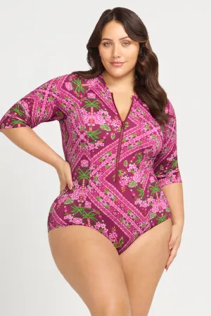 Shambala Seurat Short Sleeve Sun Suit