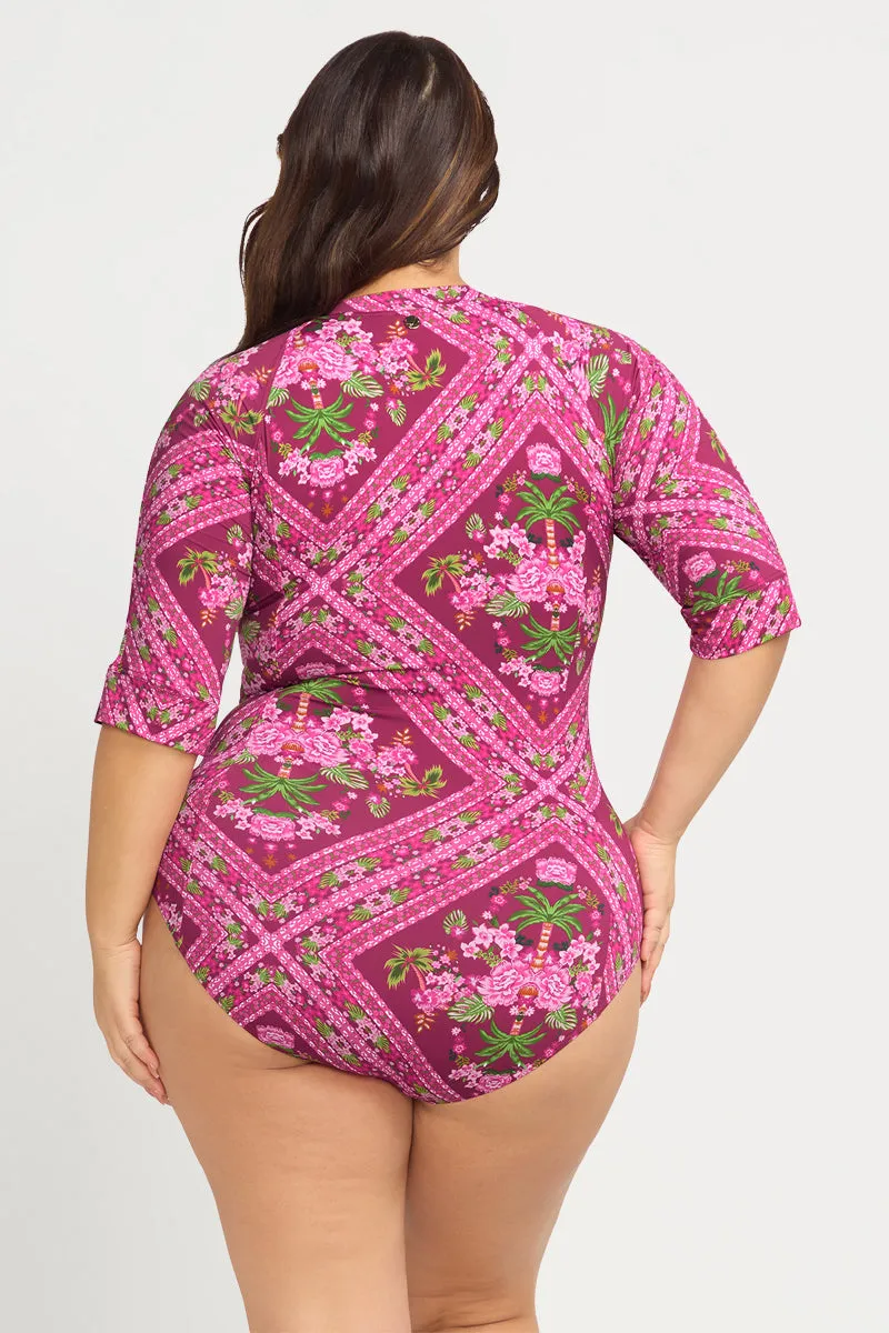Shambala Seurat Short Sleeve Sun Suit