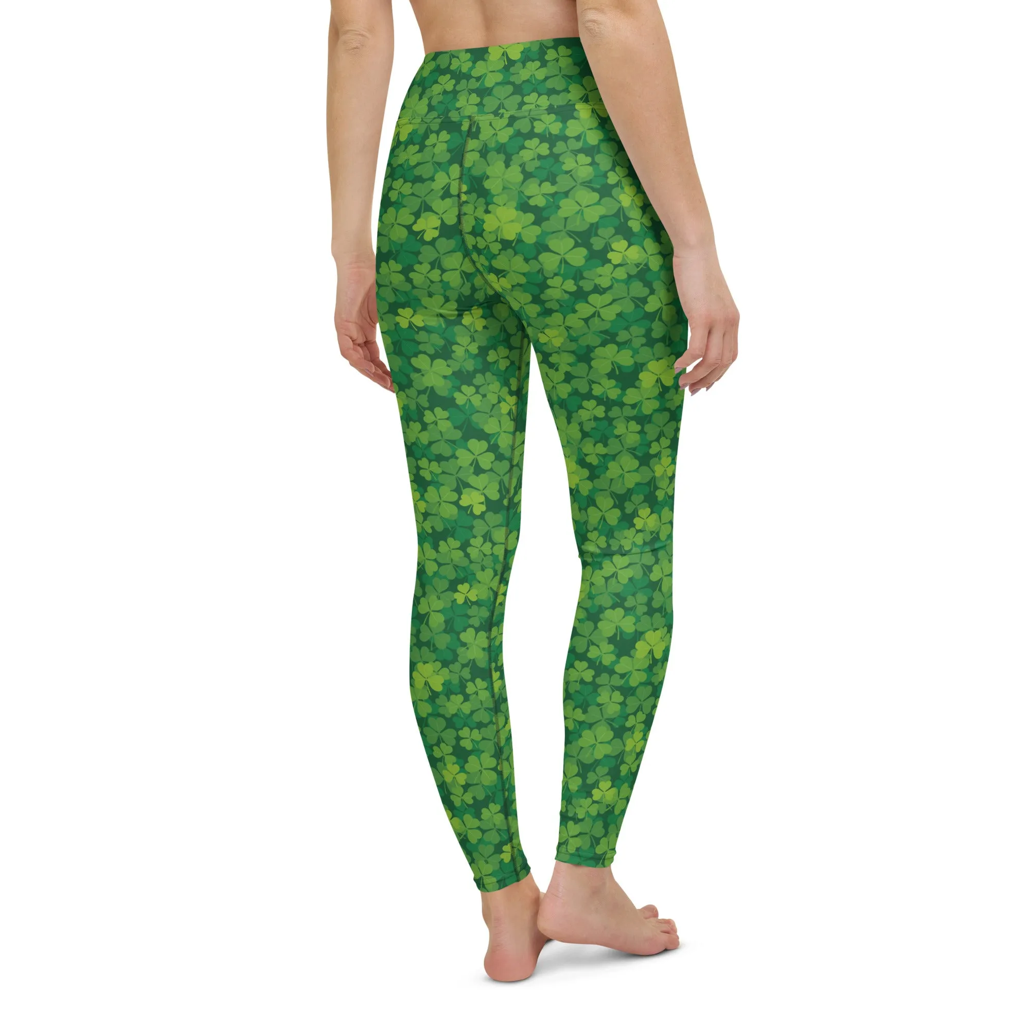 Shamrocks High-waist Yoga Leggings