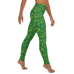 Shamrocks High-waist Yoga Leggings