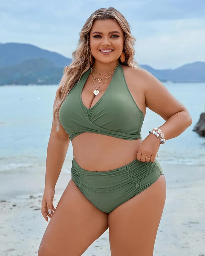 Shecurve? Tummy Control Bathing Suits Modest High Waisted Bikini Sets