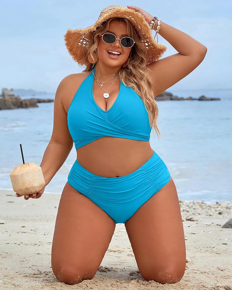 Shecurve? Tummy Control Bathing Suits Modest High Waisted Bikini Sets