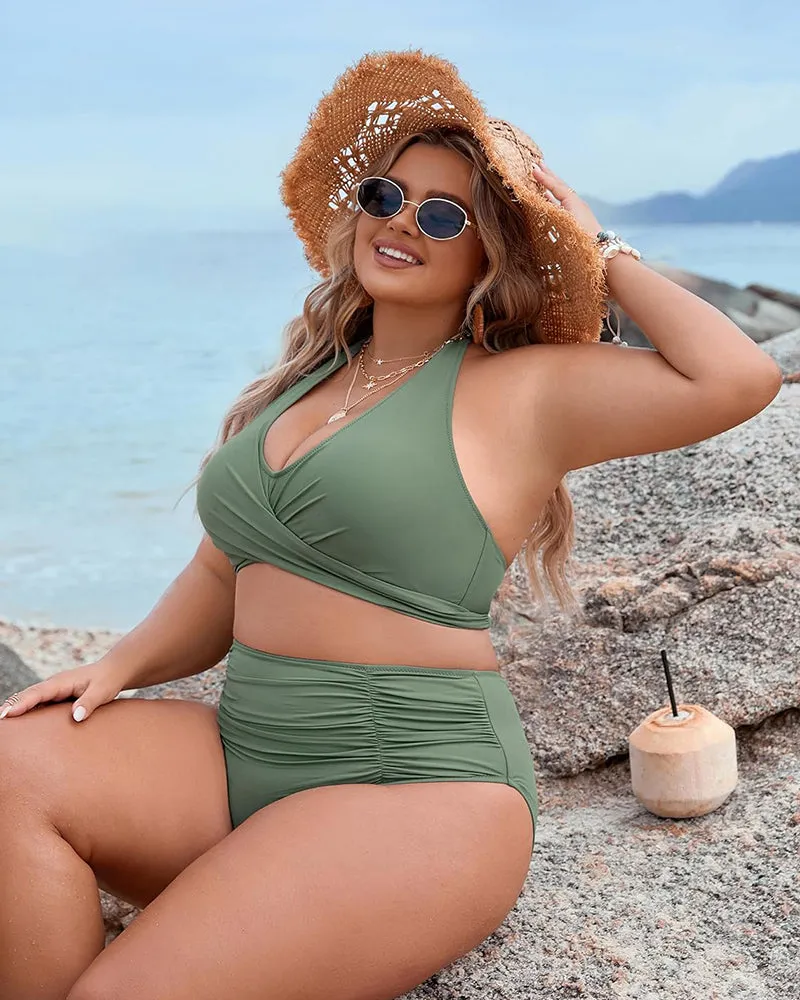 Shecurve? Tummy Control Bathing Suits Modest High Waisted Bikini Sets
