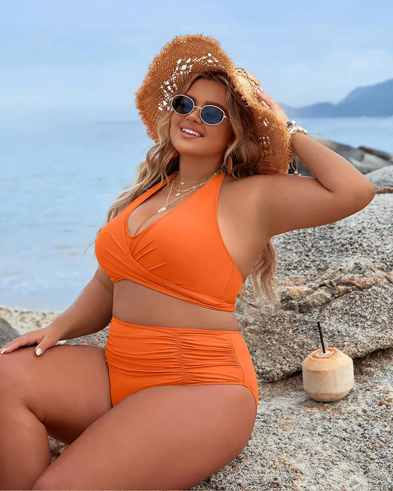 Shecurve? Tummy Control Bathing Suits Modest High Waisted Bikini Sets