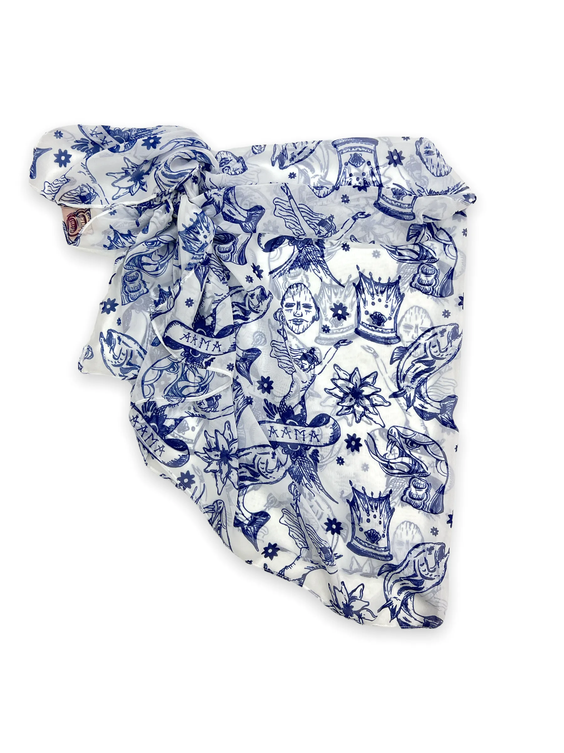 Short Sarong-Tattoo Print