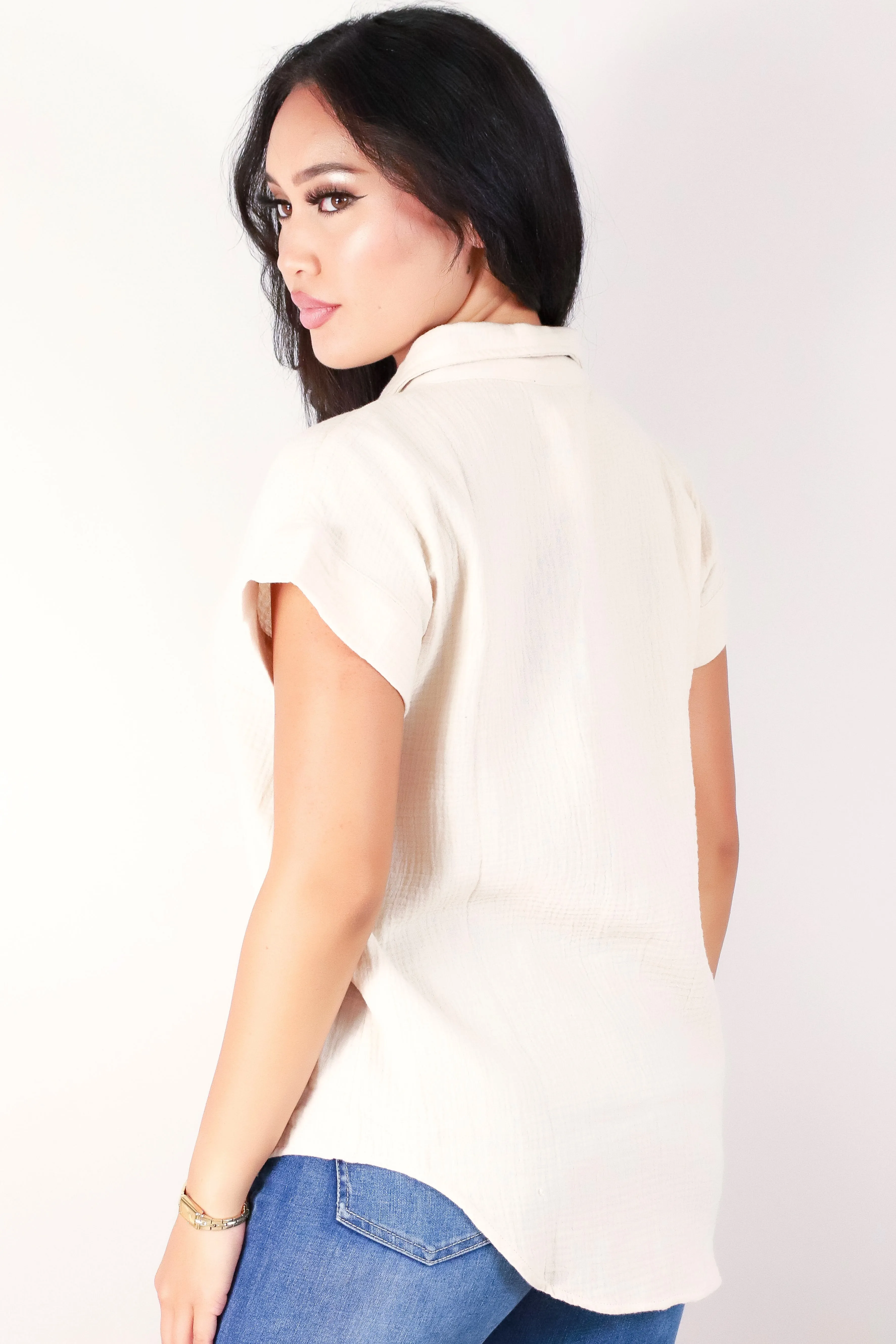 SHORT SLEEVE BLOUSE