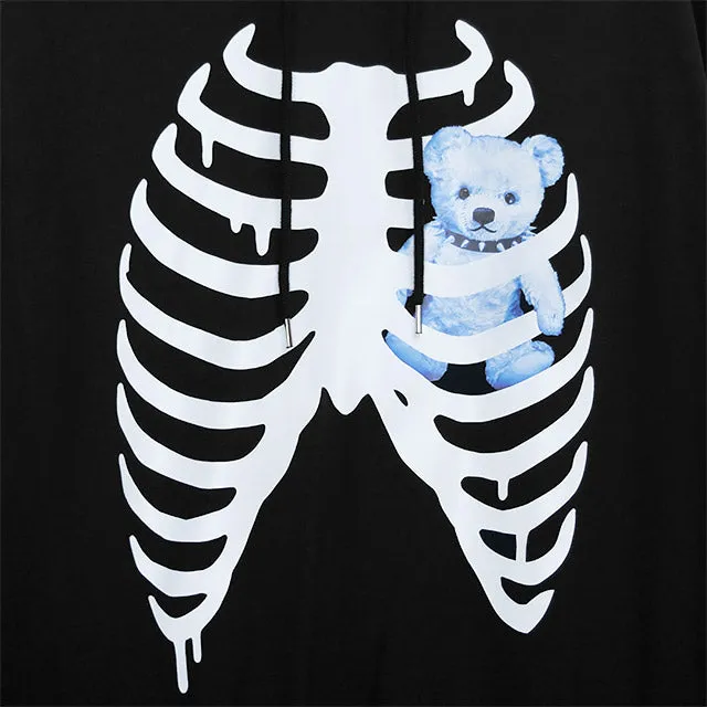 Skeleton Bear Harness Hoodie