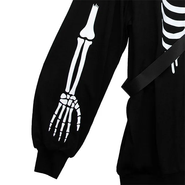Skeleton Bear Harness Hoodie