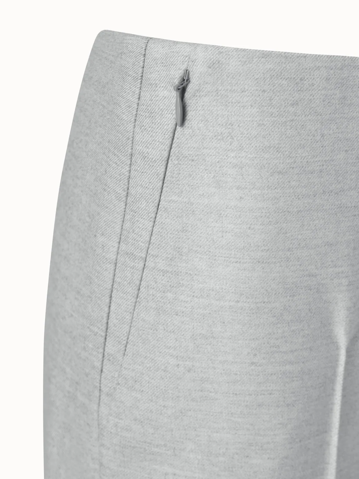 Slim Wool Stretch Flannel Pants