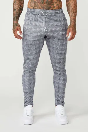 Smart Track Jogger in Check - Grey