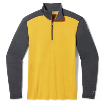 Smartwool Men's Classic Thermal Merino Base Layer 1/4 Zip (SW016355) SAMPLE