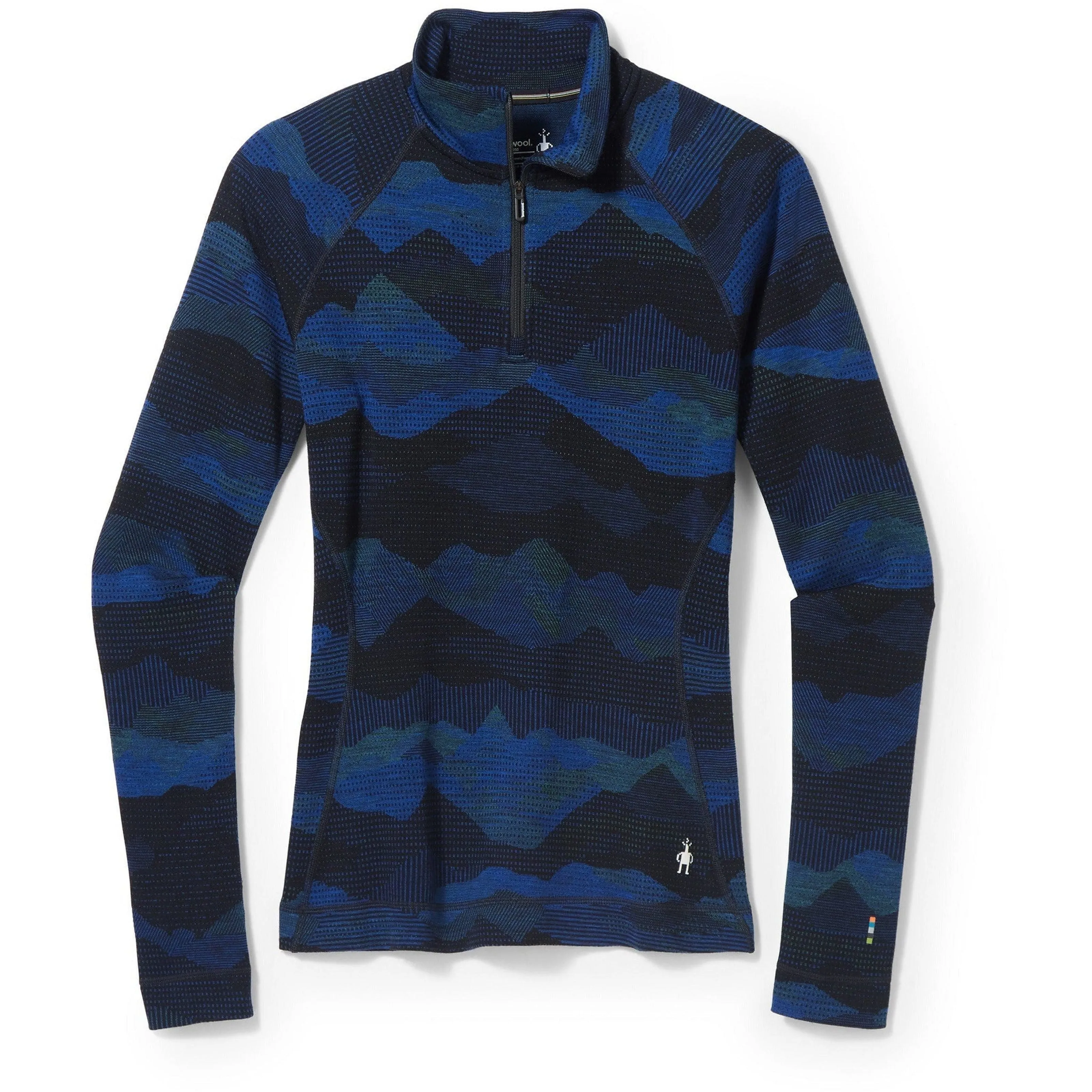 Smartwool Womens Classic Thermal Merino Base Layer Pattern 1/4 Zip