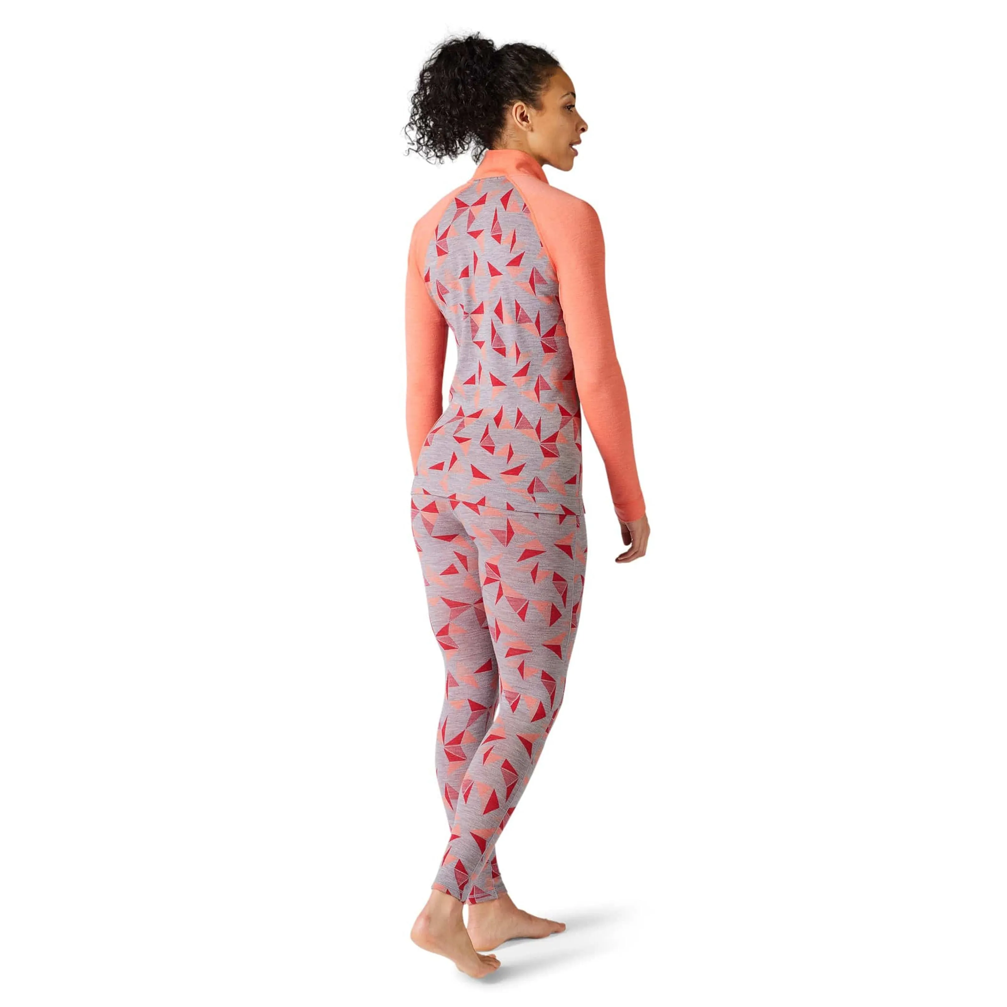 Smartwool Womens Classic Thermal Merino Base Layer Pattern 1/4 Zip